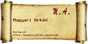 Magyari Arkád névjegykártya